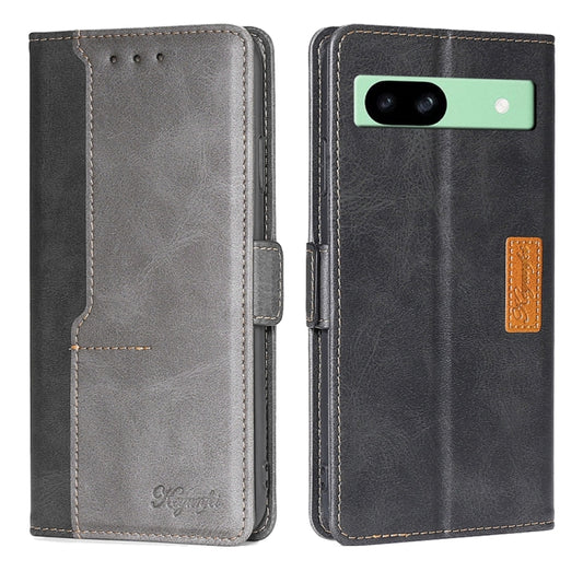 Contrast Color Side Buckle Leather Phone Case