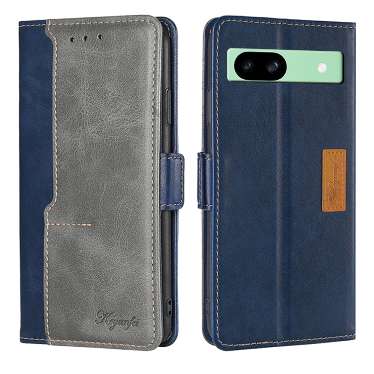 Contrast Color Side Buckle Leather Phone Case