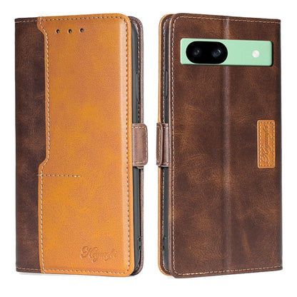 Contrast Color Side Buckle Leather Phone Case