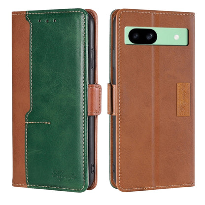 Contrast Color Side Buckle Leather Phone Case