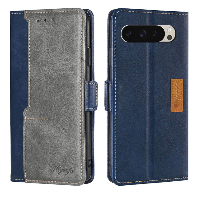 Contrast Color Side Buckle Leather Phone Case