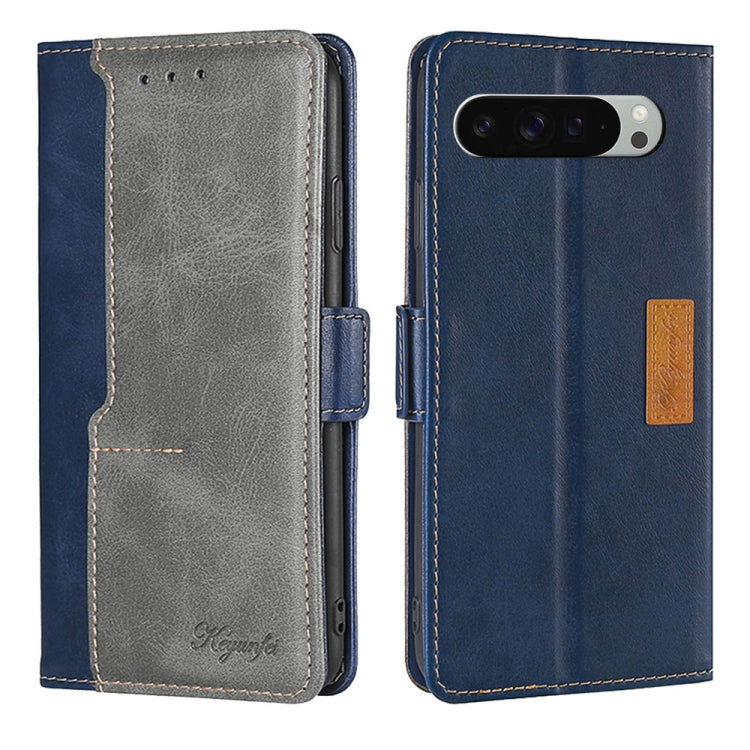 Contrast Color Side Buckle Leather Phone Case