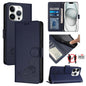 Cat Rat Embossed Pattern RFID Leather Phone Case with Lanyard, For iPhone SE 2024, For iPhone 15 Pro Max, For iPhone 15 Pro, For iPhone 15 Plus