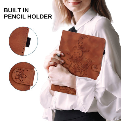 Lily Embossed Leather Tablet Case, Series 2