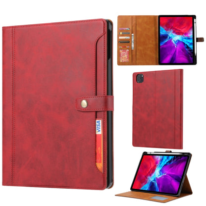 Calf Texture Double Fold Clasp Horizontal Flip Leather Smart Tablet Case