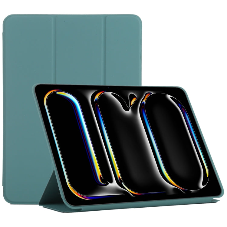 Double-sided Clip Non-buckle Magnetic PU Smart Tablet Case