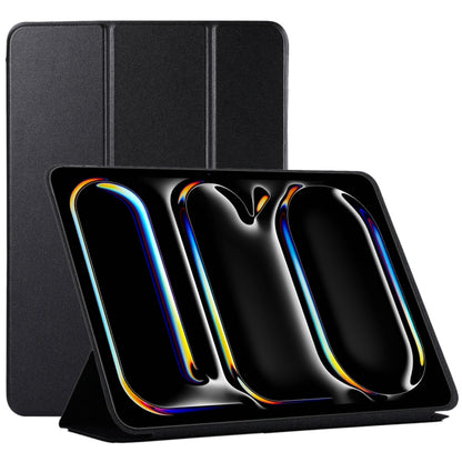 Double-sided Clip Non-buckle Magnetic PU Smart Tablet Case
