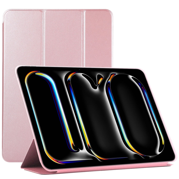 Double-sided Clip Non-buckle Magnetic PU Smart Tablet Case, For iPad Pro 11 2025 / 2024