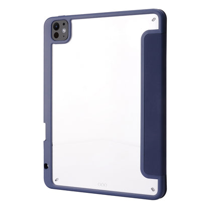 Deformation Transparent Acrylic Leather Tablet Case