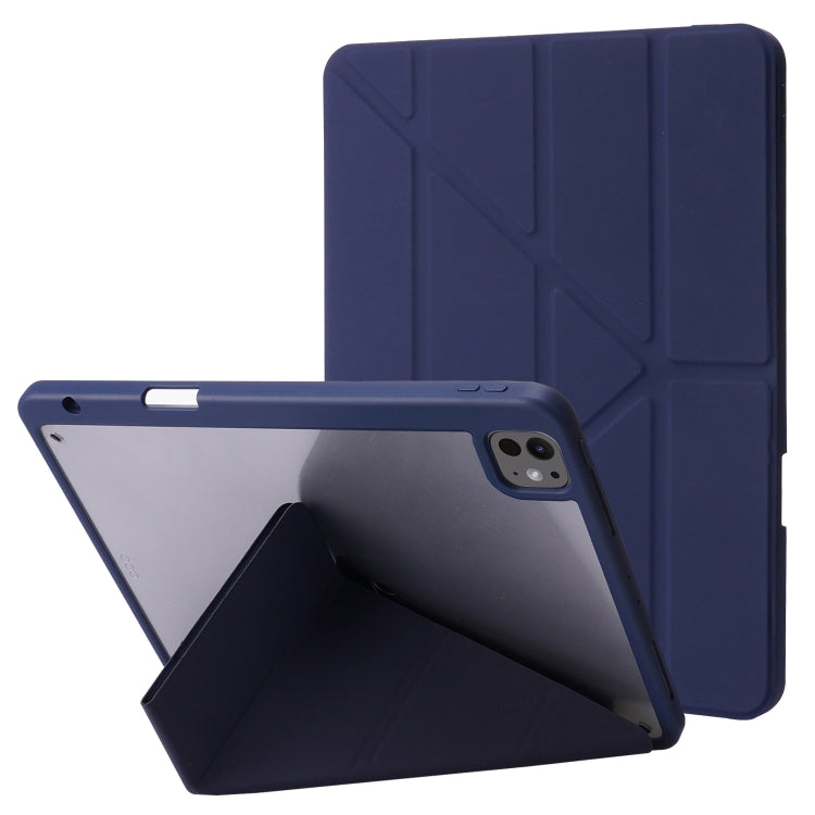 Deformation Transparent Acrylic Leather Tablet Case, For iPad Air 11 2026 / 2025 / 2024, For iPad Pro 13 2025 / 2024, For iPad Pro 11 2025 / 2024
