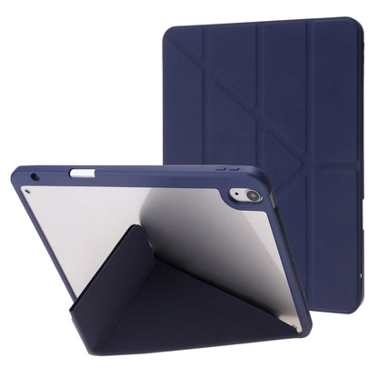 Deformation Transparent Acrylic Leather Tablet Case