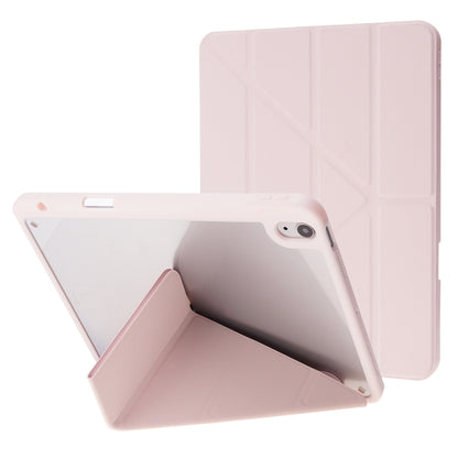 Deformation Transparent Acrylic Leather Tablet Case