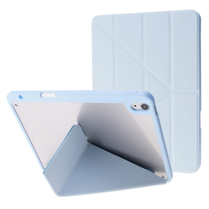 Deformation Transparent Acrylic Leather Tablet Case