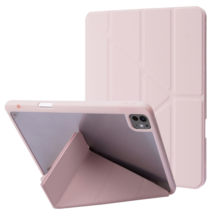 Deformation Transparent Acrylic Leather Tablet Case, For iPad Air 11 2026 / 2025 / 2024, For iPad Pro 13 2025 / 2024, For iPad Pro 11 2025 / 2024