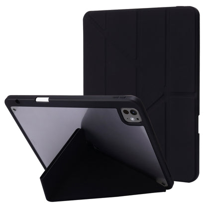 Deformation Transparent Acrylic Leather Tablet Case, For iPad Air 11 2026 / 2025 / 2024, For iPad Pro 13 2025 / 2024, For iPad Pro 11 2025 / 2024
