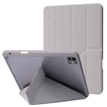 Deformation Transparent Acrylic Leather Tablet Case