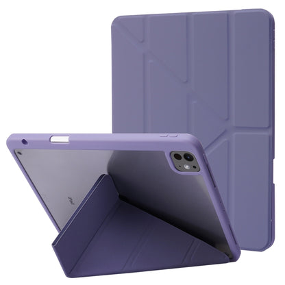 Deformation Transparent Acrylic Leather Tablet Case, For iPad Air 11 2026 / 2025 / 2024, For iPad Pro 13 2025 / 2024, For iPad Pro 11 2025 / 2024