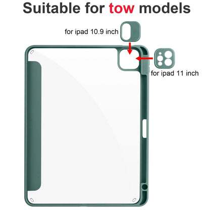 Acrylic 3-folding Smart Leather Tablet Case, For iPad Air 11 2026 / 2024 / 2025, For iPad Pro 13 2025 / 2024, For iPad Pro 11 2025 / 2024