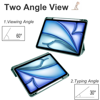 Acrylic 3-folding Smart Leather Tablet Case, For iPad Air 11 2026 / 2024 / 2025, For iPad Pro 13 2025 / 2024, For iPad Pro 11 2025 / 2024