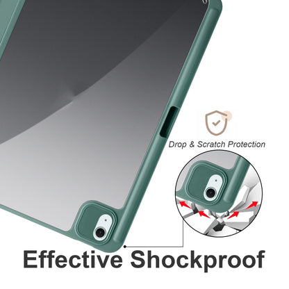 Acrylic 3-folding Smart Leather Tablet Case, For iPad Air 11 2026 / 2024 / 2025, For iPad Pro 13 2025 / 2024, For iPad Pro 11 2025 / 2024