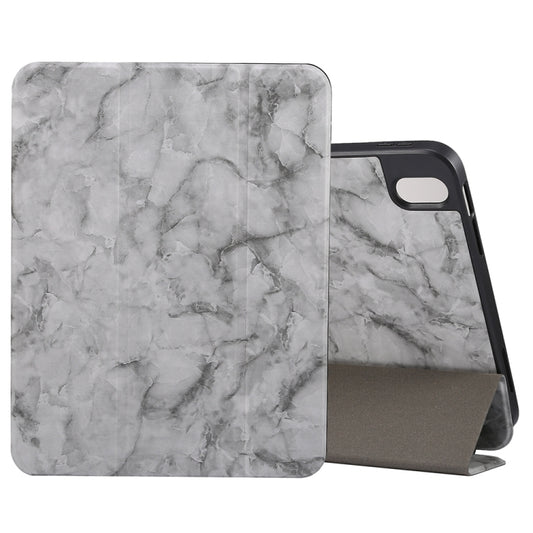 Three-fold Marble Texture Protective Tablet Case with Pen Slot, For iPad Air 11 2024 / 2025 / 2026