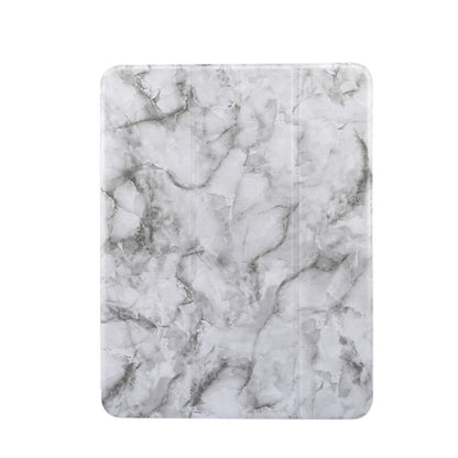 Three-fold Marble Texture Protective Tablet Case with Pen Slot, For iPad Air 11 2024 / 2025 / 2026