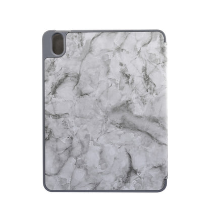 Three-fold Marble Texture Protective Tablet Case with Pen Slot, For iPad Air 11 2024 / 2025 / 2026