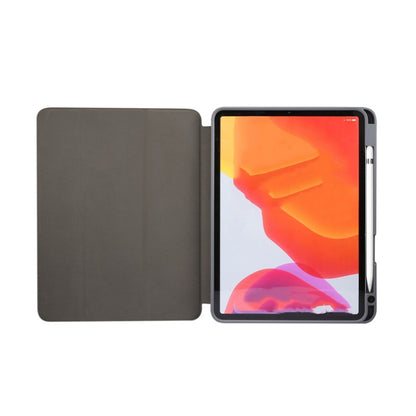 Three-fold Marble Texture Protective Tablet Case with Pen Slot, For iPad Air 11 2024 / 2025 / 2026