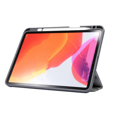 Three-fold Marble Texture Protective Tablet Case with Pen Slot, For iPad Air 11 2024 / 2025 / 2026