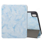 Three-fold Marble Texture Protective Tablet Case with Pen Slot, For iPad Air 11 2024 / 2025 / 2026