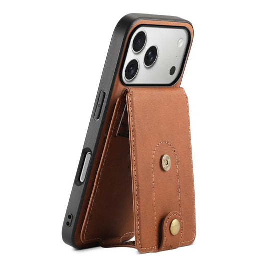 Denior D14 NK Retro Pattern MagSafe Magnetic Card Holder Leather Phone Case, For iPhone 18 Pro / 17 Pro, For iPhone 18 Pro Max / 17 Pro Max, For iPhone 17, For iPhone Air, For iPhone 16 Pro Max, For iPhone 16 Pro, For iPhone 16 Plus, For iPhone 16