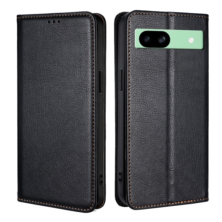 Gloss Oil Solid Color Magnetic Leather Phone Case