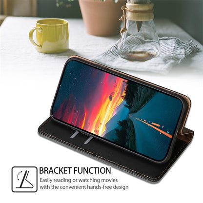 Gloss Oil Solid Color Magnetic Leather Phone Case