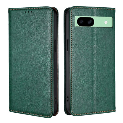 Gloss Oil Solid Color Magnetic Leather Phone Case