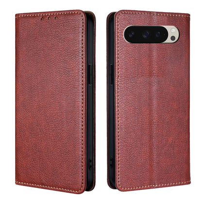 Gloss Oil Solid Color Magnetic Leather Phone Case