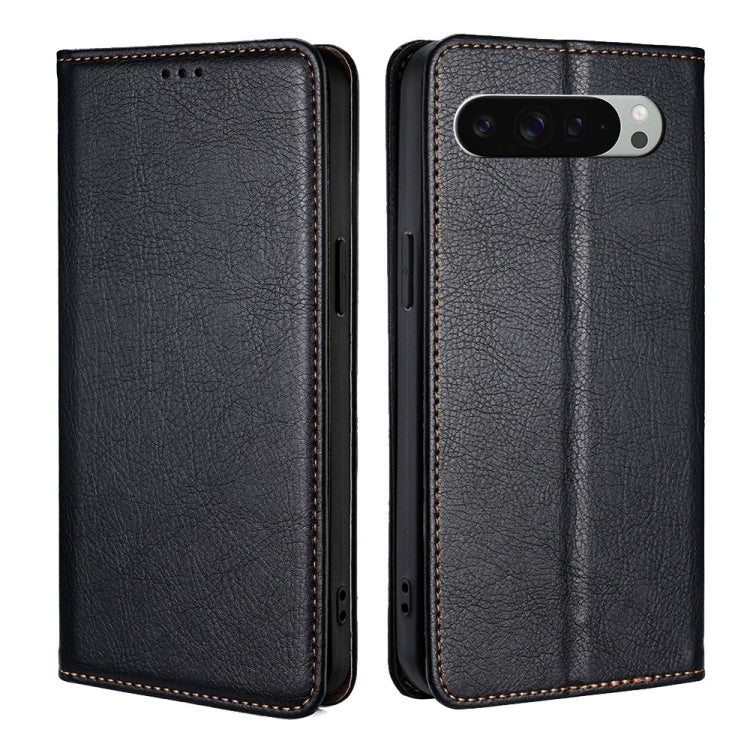 Gloss Oil Solid Color Magnetic Leather Phone Case