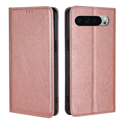 Gloss Oil Solid Color Magnetic Leather Phone Case