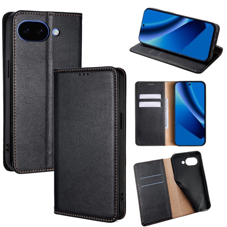 Gloss Oil Solid Color Magnetic Leather Phone Case, For Google Pixel 10a, For Google Pixel 9 Pro XL, For Google Pixel 9, For Google Pixel 8a