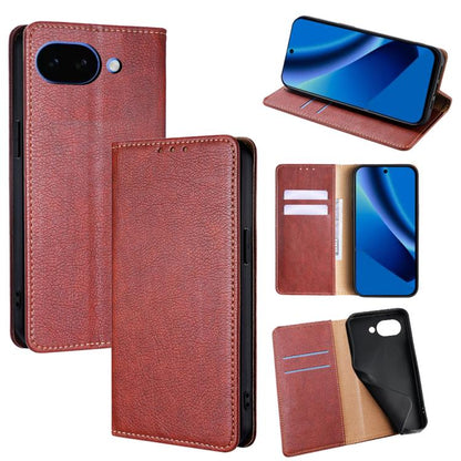 Gloss Oil Solid Color Magnetic Leather Phone Case, For Google Pixel 10a, For Google Pixel 9 Pro XL, For Google Pixel 9, For Google Pixel 8a