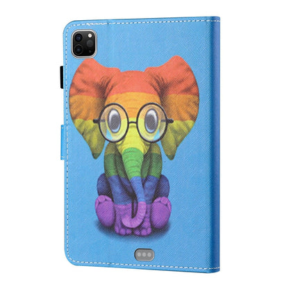 Coloured Drawing Stitching Smart Leather Tablet Case, For iPad Pro 11 2025 / 2024