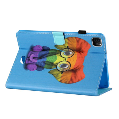 Coloured Drawing Stitching Smart Leather Tablet Case, For iPad Pro 11 2025 / 2024