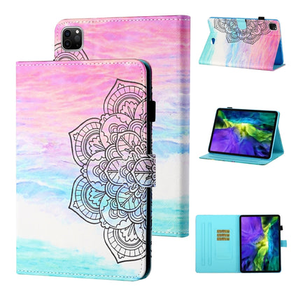 Coloured Drawing Stitching Smart Leather Tablet Case, For iPad Pro 11 2025 / 2024