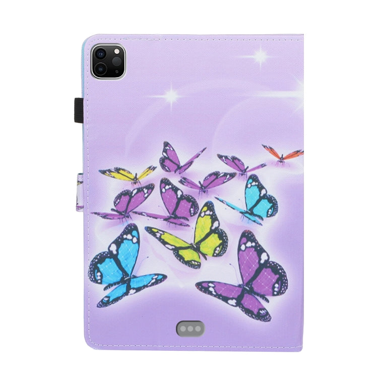 Coloured Drawing Stitching Smart Leather Tablet Case, For iPad Pro 11 2025 / 2024