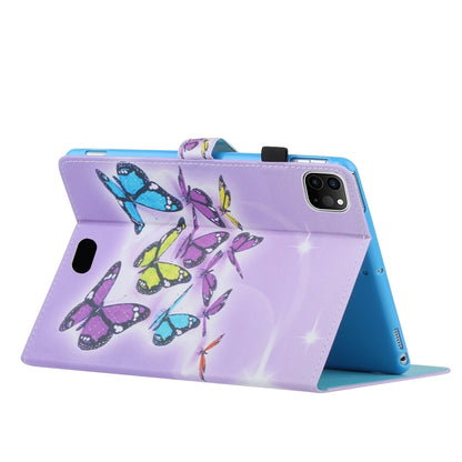 Coloured Drawing Stitching Smart Leather Tablet Case, For iPad Pro 11 2025 / 2024