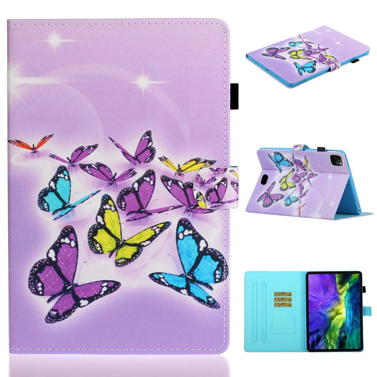 Coloured Drawing Stitching Smart Leather Tablet Case, For iPad Pro 11 2025 / 2024