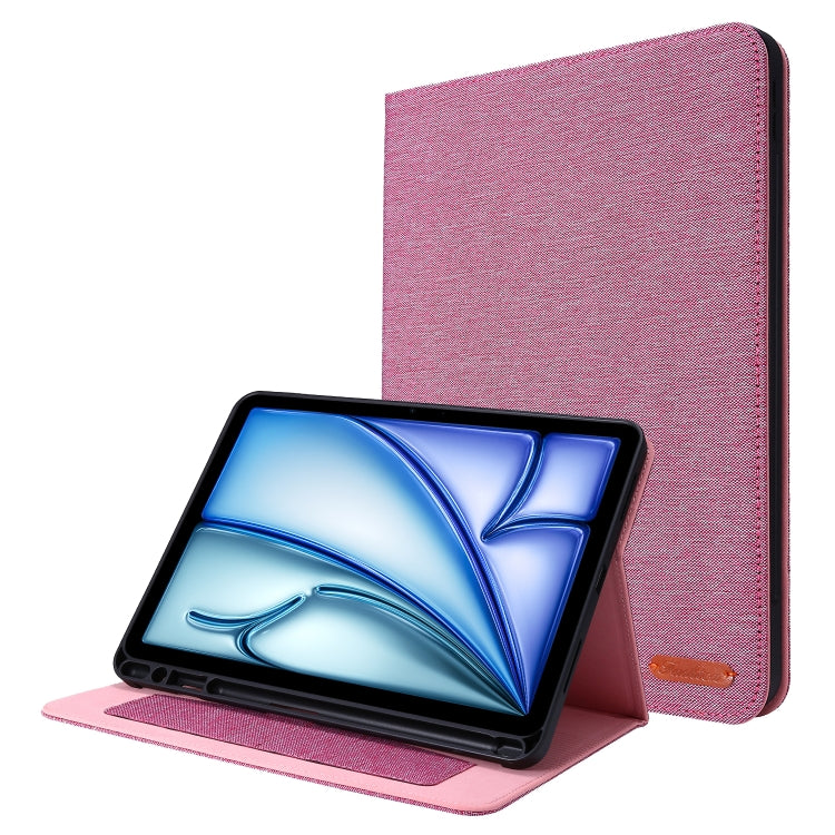 Fabric Leather Tablet Case, For iPad Air 13 2026 / 2025 / 2024, For iPad Air 11 2026 / 2025 / 2024, For iPad Pro 13 2025 / 2024, For iPad Pro 11 2025 / 2024