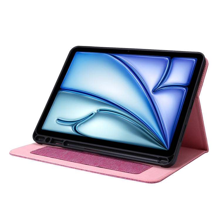 Fabric Leather Tablet Case, For iPad Air 13 2026 / 2025 / 2024, For iPad Air 11 2026 / 2025 / 2024, For iPad Pro 13 2025 / 2024, For iPad Pro 11 2025 / 2024