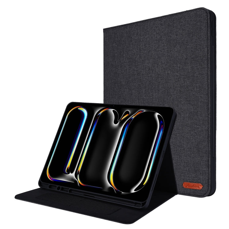 Fabric Leather Tablet Case, For iPad Air 13 2026 / 2025 / 2024, For iPad Air 11 2026 / 2025 / 2024, For iPad Pro 13 2025 / 2024, For iPad Pro 11 2025 / 2024