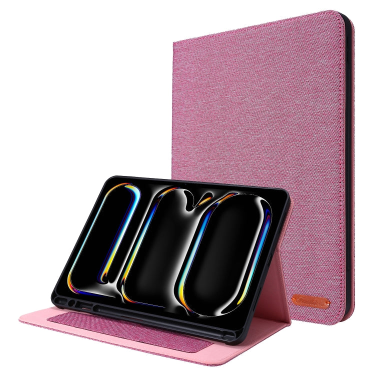 Fabric Leather Tablet Case, For iPad Air 13 2026 / 2025 / 2024, For iPad Air 11 2026 / 2025 / 2024, For iPad Pro 13 2025 / 2024, For iPad Pro 11 2025 / 2024