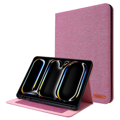 Fabric Leather Tablet Case, For iPad Air 13 2026 / 2025 / 2024, For iPad Air 11 2026 / 2025 / 2024, For iPad Pro 13 2025 / 2024, For iPad Pro 11 2025 / 2024